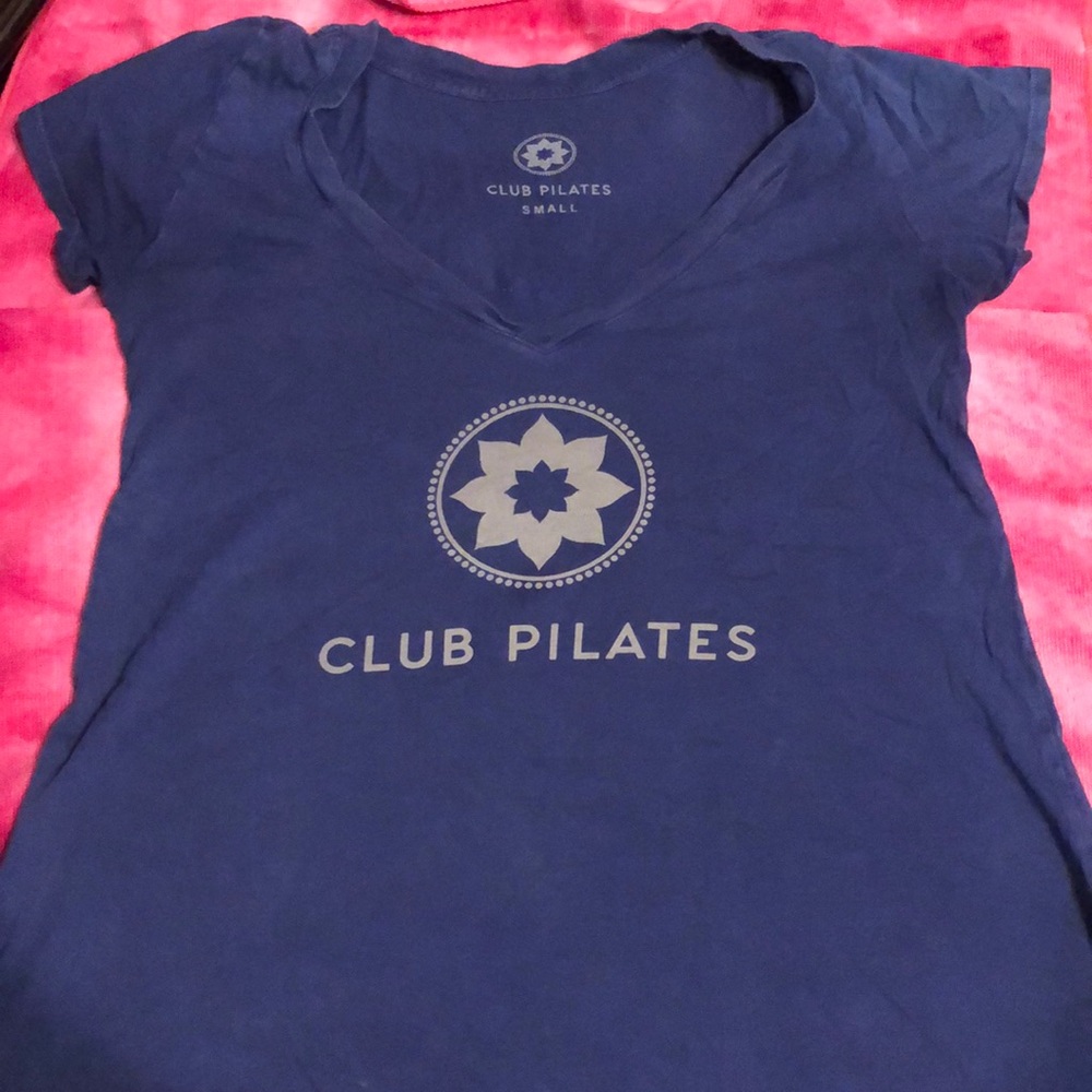Club Pilates Blue Shirt